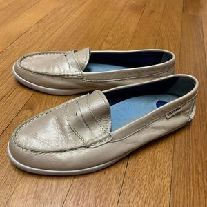 Cole Hana Gold loafers lightly worn
